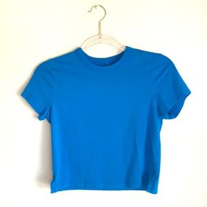 Lululemon- Classic-Fit Cotton-Blend Tee Poolside Blue Size 2 (tag not attached)